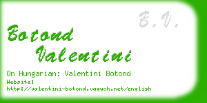 botond valentini business card